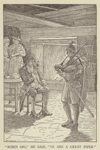 Illustrasjon for Kidnapped av Robert Louis Stevenson av Louis John Rhead