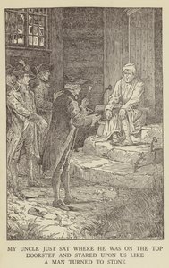 Illustrasjon for Kidnapped av Robert Louis Stevenson av Louis John Rhead