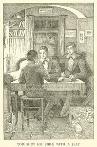 Illustrasjon for Tom Brown's School-Days (gravering) av Louis John Rhead