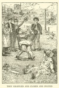 Illustrasjon for Tom Brown's School-Days (gravering) av Louis John Rhead