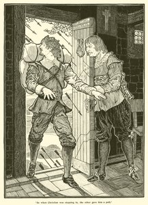 Så da Christian gikk inn, ga den andre ham et trekk (gravering) av Louis John Rhead