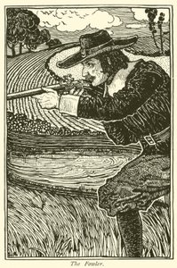 The Fowler (gravering) av Louis John Rhead
