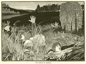 The Slough of Despond (gravering) av Louis John Rhead