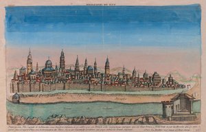 Jerusalem-kartet, hovedstaden i Palestina under David og Salomo..., 1770 av Louis Joseph Mondhare