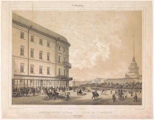 Se på Admiraliteitsplein i Sint-Petersburg Place de l