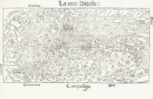 Kartet over Italia, ca. 1830