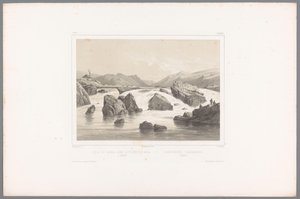 Laksefiskere ved Kassaelva i Halland Pêche du saumon dans la rivière de Kassa à Halland / Laxefiskeriet i Kassaelven, Halland (tittel på objekt) Faces in Scandinavia (serietittel) Vues du Nord. Semsket skinn (serietittel) av Louis Julien Jacottet