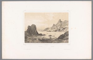 Utsikt over Kullaberg ved Kattegat Kullen / Kullen (tittel på objekt) Faces in Scandinavia (serietittel) Vues du Nord. Semsket skinn (serietittel på objekt) av Louis Julien Jacottet