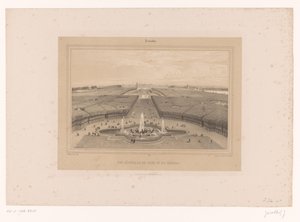 Utsikt over hagene i Versailles Vue generale du Parc et du Château (tittel på objekt) Ansikter i og rundt Paris (serietittel) Versailles (serietittel på objekt)