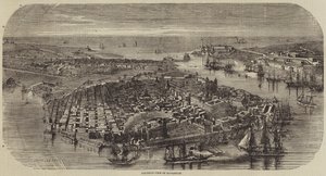 Havana med fugleperspektiv av Louis Le Breton