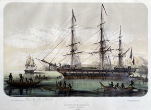 Astrolabe (nytt navn på "" Shell") og Zelee, båtene til Jules Dumont d