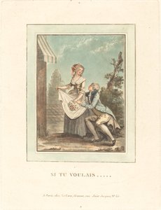 Hvis du ville av Louis Le Coeur after Nicolas Lavreince