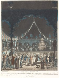 Bastille ball av Louis Le Coeur and Jacques François Joseph Swebach Desfontaines