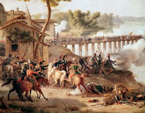 Napoleon Bonaparte ga ordre under slaget ved Lodi av Louis Lejeune
