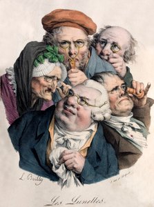 Briller (farge litho)