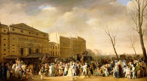 Et karneval på Boulevard du Crime av Louis Leopold Boilly