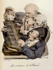 Elskere av malerier Gravering av Louis-Leopold Boilly (Louis Leopold Boilly av Louis Leopold Boilly