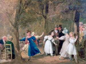 Gjenforening i Luxembourghagen, 1761-1845 av Louis Leopold Boilly
