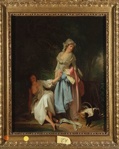 Bademannen overrasket av Louis Leopold Boilly