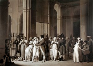 Galleriene til Det kongelige slott. Tegning av Louis Leopold Boilly (1761 - 1845) av Louis Leopold Boilly