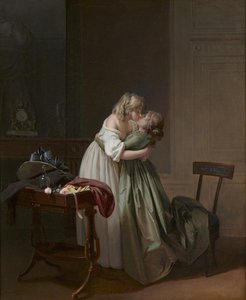 To unge kvinner som kysser To unge kvinner som kysser, ca 1790-1794.