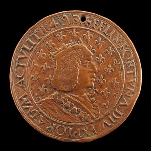 Charles VIII, 1470-1498, konge av Frankrike 1483 [forside], 14931494 av Louis Lepère