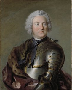 Charles Gustave de Tessin, svensk aristokrat og politiker - Portrett av Carl Gustaf Tessin (1695-1770), av Tocque, Louis (1696-1772). olje på lerret av Louis Tocqué