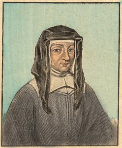 Portrett av Louise de Marillac (Louise Le Gras) (1591-1660) - Gravering fra "" Religiøs lære ved øynene. Wonderful Album» av Louis Maitrejean og Georget Ramond - Frankrike 1910