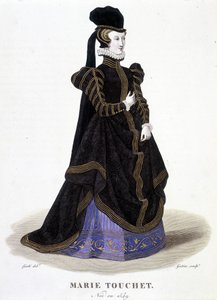 Portrett av Marie Touchet (1549-1638). I "" fransk galleri med kjente kvinner""