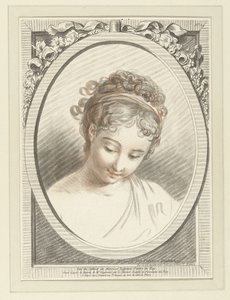 Byste av en ung kvinne Tete de femme av Louis Marin Bonnet