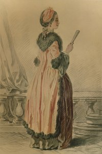 Russisk hushjelp, russisk hushjelp, c1765-1790, 1913