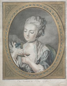 Kvinnen som tar kaffe, 1774.