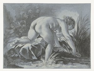 Kvinne vasker la laveuse