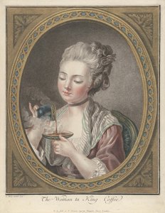 Kvinne som tar kaffe av Louis Marin Bonnet
