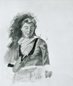 Kvinnefigur, 1886. av Louis Michel Eilshemius
