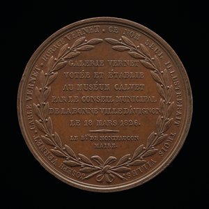 Inskripsjon [revers], 1826. av Louis Michel Petit