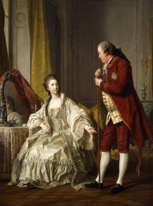 Dobbeltportrett av markisen og markisen de Marigny, 1769 av Louis Michel van Loo