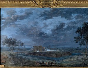 Erobringen av Gent natt til 10. til 11. juli av Louis Nicolas van Blarenberghe