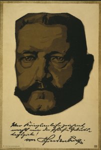 Portrett av general feltmarskalk Paul von Hindenburg