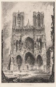 Reims katedral, fasade av Louis Orr