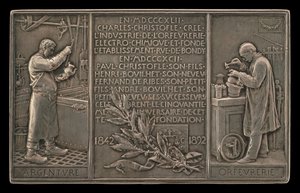 Femtiårsjubileum for Christofle Company, 1842-1892 [omvendt]
