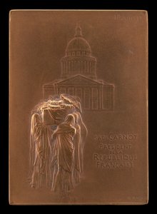 Legemet til president Sadi Carnot Borne to the Panthéon [forsiden], 1894.