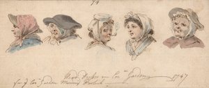 Hodekjoler i Covent Garden av Louis Philippe Boitard