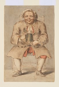 Sittende mann med en tankard av Louis Philippe Boitard