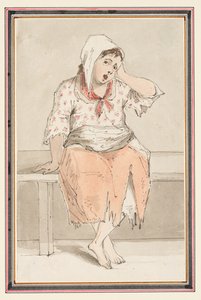Studie av en sittende kvinne av Louis Philippe Boitard