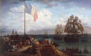 Napoleon I og keiserinne Marie-Louise være av Louis Philippe Crepin