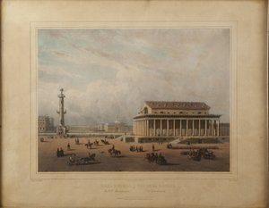 Børs i St. Petersburg, slutten av 1840-årene. av Louis Pierre Alphonse Bichebois