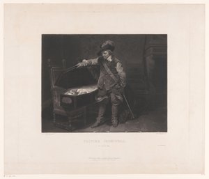 Oliver Cromwell ved kisten til Charles I, kongen av England Oliver Cromwell. 30. januar 1649 (tittel på objekt) av Louis Pierre Henriquel Dupont