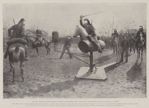 The New Horse for Sword Exercise, adoptert av den franske hæren, Practice by the Troopers of the 3rd Dragons at Nantes