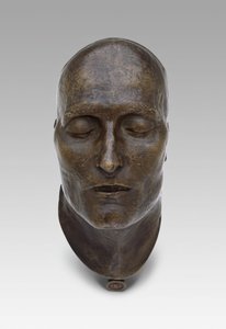 Death Mask of Napoleon, modellert 1821 cast 1833 av Louis Richard